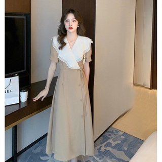 Đầm váy đi tiệc cổ bèo trắng (kèm hình thật)