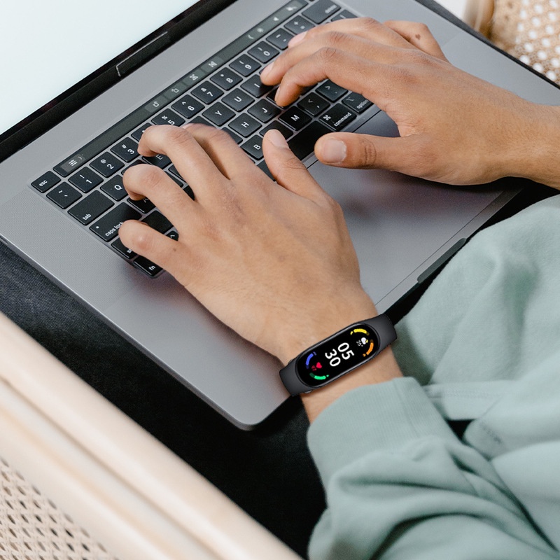 Dây Đeo Silicon 6 Màu Cho Đồng Hồ Thông Minh Xiaomi Mi Band 7