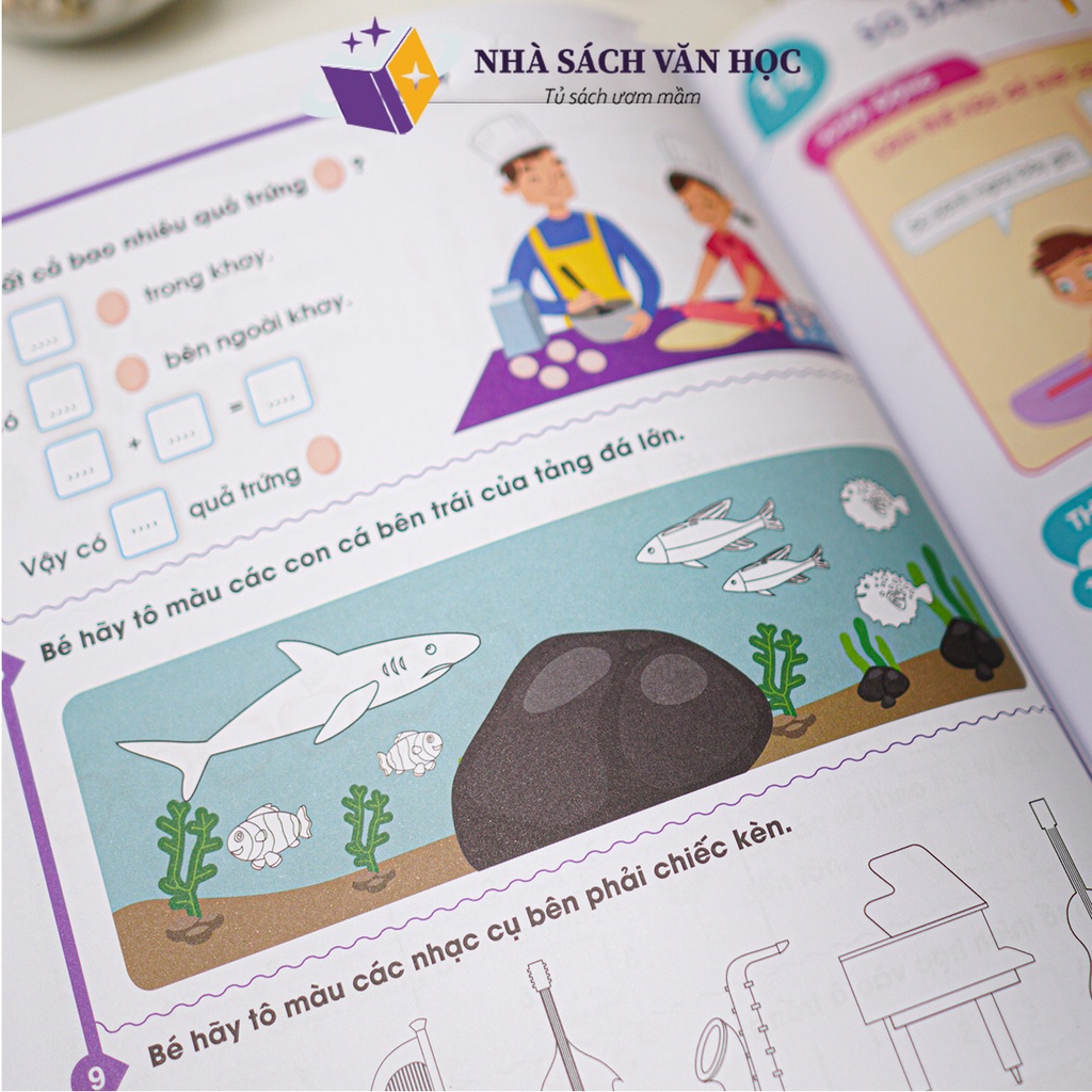 Sách - Bé Chinh Phục Toán Tư Duy Tập 1 Cho Bé 4 - 6 Tuổi - Sắc Màu Toán Học