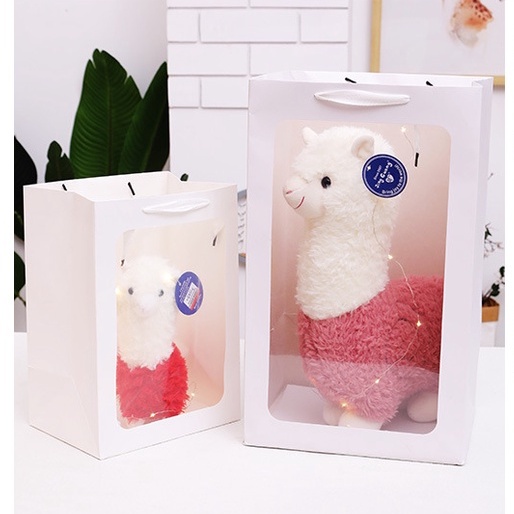 Lạc đà Alpaca nhồi bông dễ thương cỏ - Đồ chơi sang trọng cừu búp bê - Quà tặng 8/3, quà tặng sinh nhật