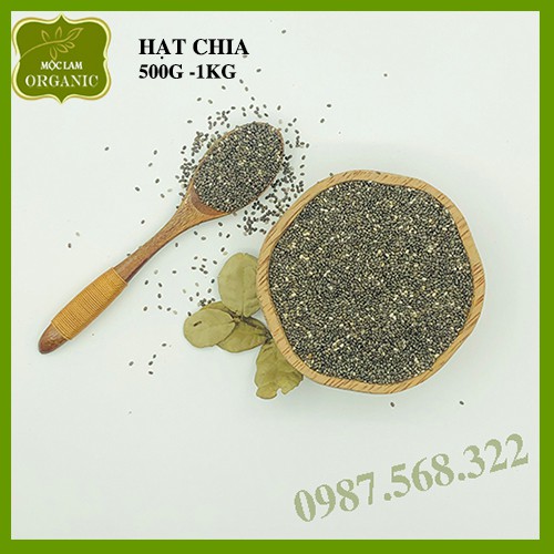 Hạt chia cao cấp giàu dinh dưỡng Mộc Lam Túi zíp 500g - 1kg