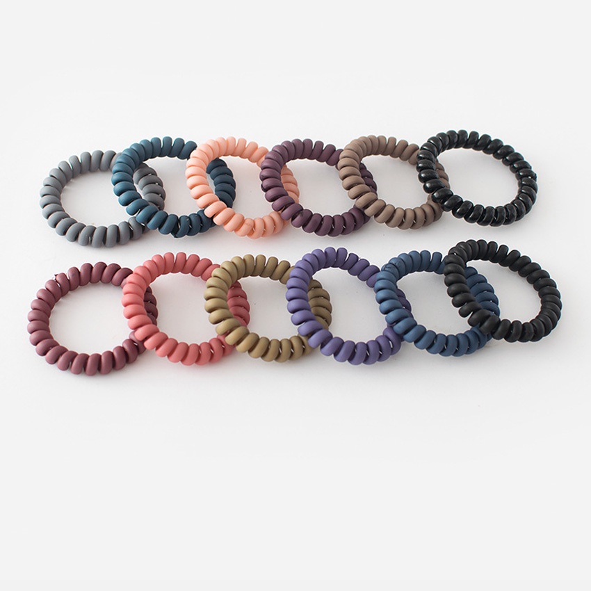 Dây buộc tóc nữ hình dây điện thoại - Set 5 dây cột tóc dễ thương, bền đẹp - NASI Store