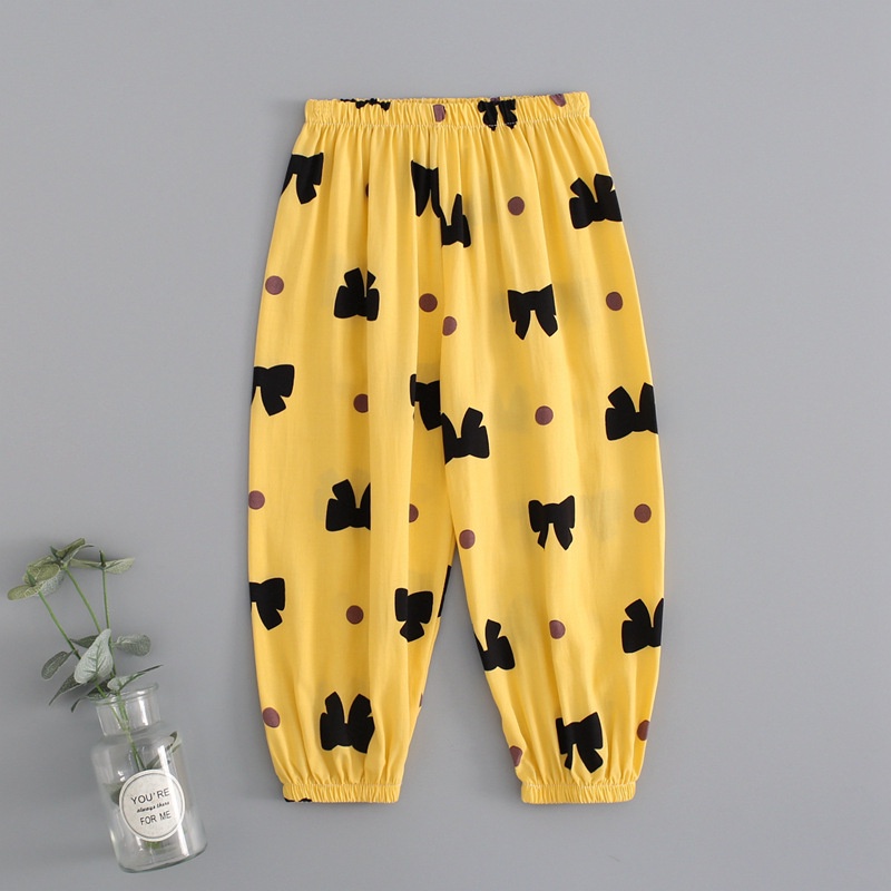 Quần Ngủ Dài Chống Muỗi Bằng Cotton Lụa Lạnh Ttc070 Cho Bé