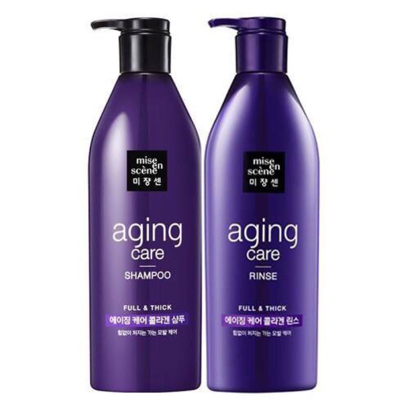 Bộ Dầu Gội Xả Misen Hàn Quốc Tím 680ml ngăn rụng tóc, siêu mềm mượt