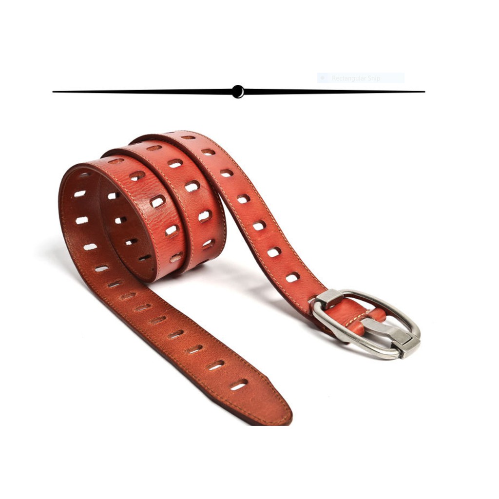 Thắt lưng da bò nguyên tấm phong cách châu âu và mỹ