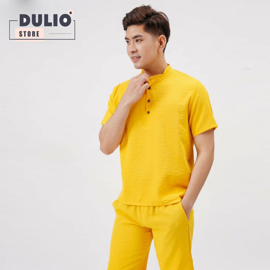 Bộ Đũi Nam Đồ Bộ mùa hè quần áo cộc tay đẹp cao cấp DULIO STORE BDN01
