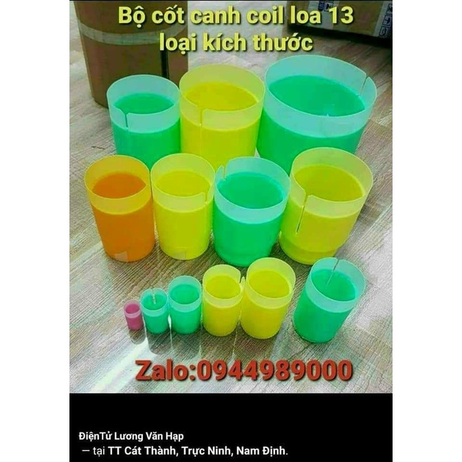 Bộ cốt canh coil loa 13