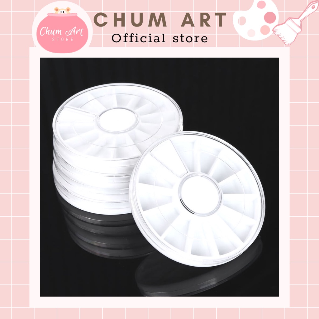 Pocket tròn rỗng chiết màu , hộp chiểt màu nước