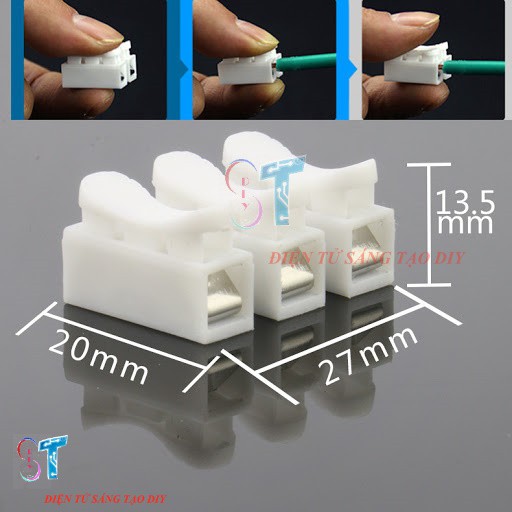 Jack Nối Dây Điện CH-3, Cút Nối Dây 3P Loại Thẳng