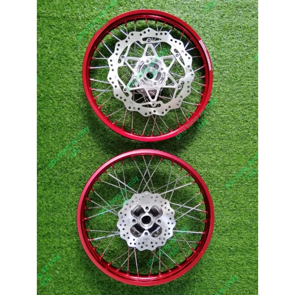 Bánh căm dành cho các dòng Honda sonic 150 đùm mạ crom căm mạ crom chân đỏ niềng nhôm đỏ lắp như zin không cần chế msp