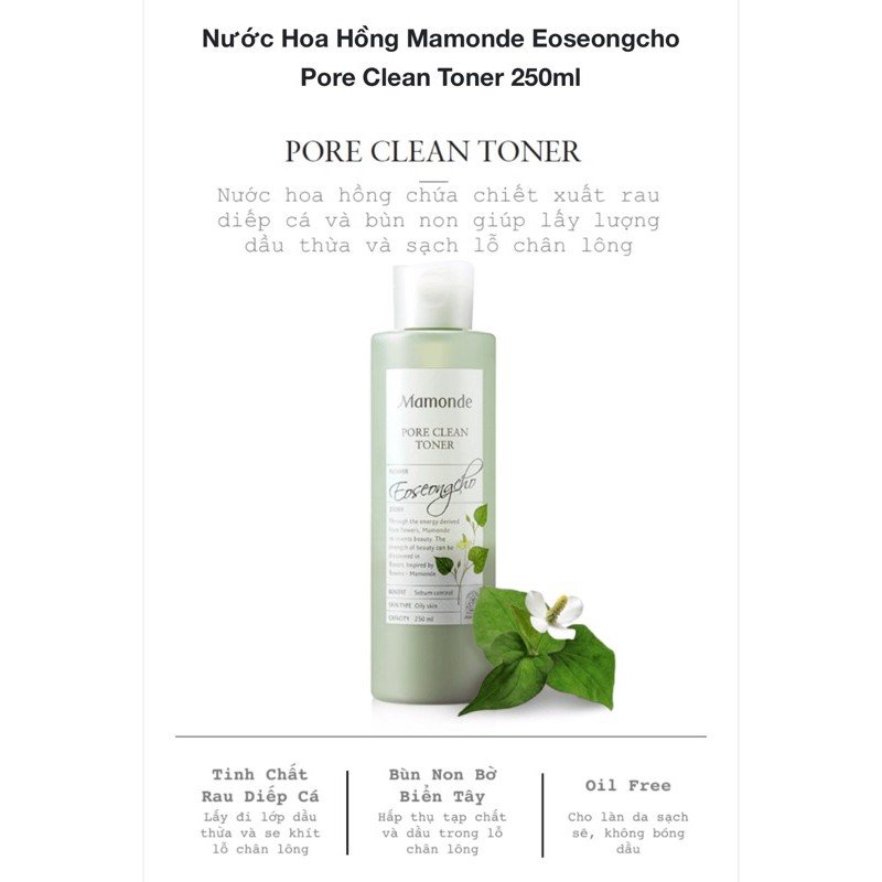 Nước hoa hồng Quốc dân Mamonde (kèm bill) | BigBuy360 - bigbuy360.vn