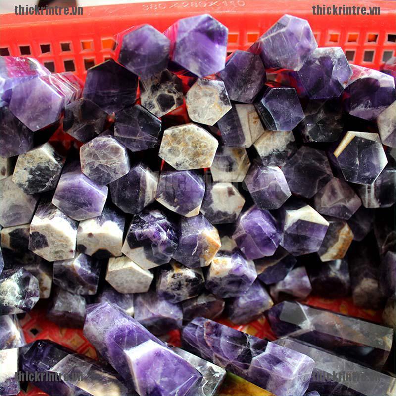 <Hot~new>Natural Purple Dream Amethyst Quartz Crystal Stone Point Healing Hexagonal Wand