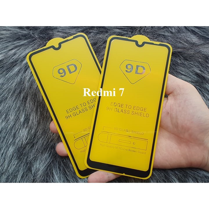 XIAOMI REDMI 7 - KÍNH FULL MÀN FULL KEO 9D