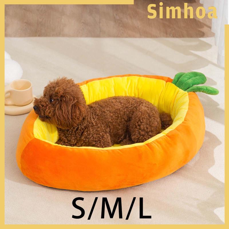 Giường Ngủ Mở Hình Củ Cà Rốt Mềm Mại Dành Cho Thú Cưng