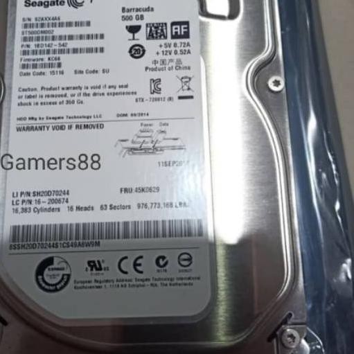 Ổ Cứng Hdd 500gb Seagate 7200rpm | BigBuy360 - bigbuy360.vn