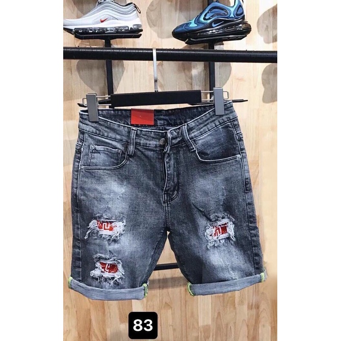 Quần short nam jean, quần jean nam ngắn quần bò nam màu xanh cao cấp 2021 QJNA02