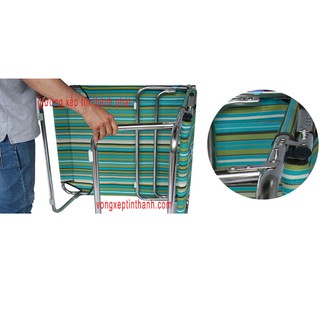 Giường xếp inox cao cấp Tín Thành Phát Chịu lực tốt, dễ di chuyển, phù hợp gia đình & văn phòng
