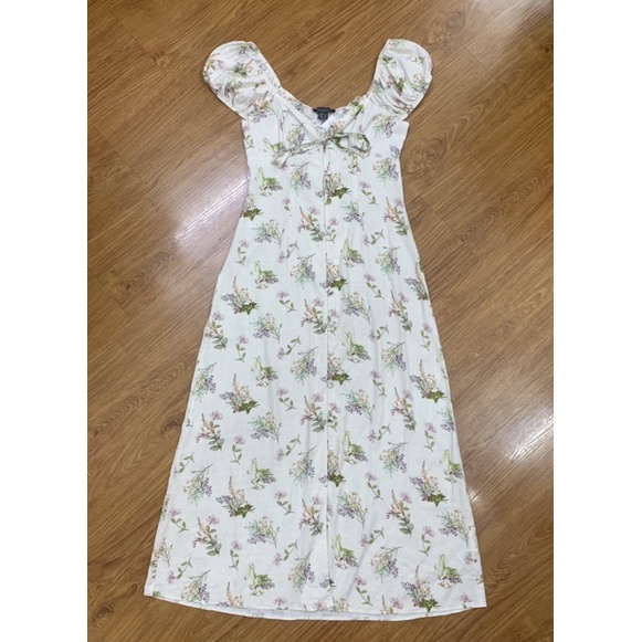 Đầm Linen dáng Midi(2356)
