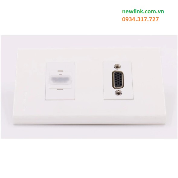 Bộ WallPlate HDMI+VGA đùng lắp âm tường