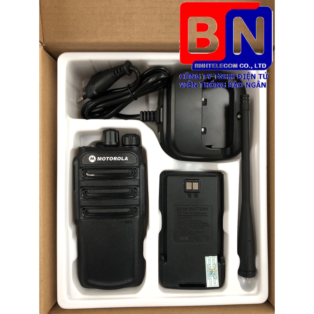 Bộ 4 Bộ đàm Motorola CP838 + 4 Tai Nghe Dây Xoắn CP-838