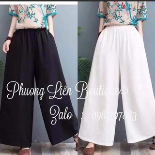 Quần sớ ống rộng dáng dài giành cho nữ