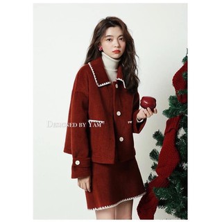 Set đồ dạ đỏ