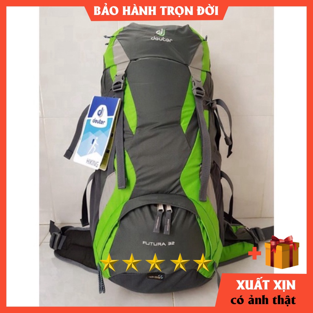 Balo du lịch nam nữ Deuter Futura 32 - balo phượt - balo trekking hiking⚡️ HÀNG XUẤT DƯ XỊN⚡️có áo mưa kèm theo
