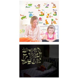 (HCM) Decal dán tường Dạ quang Đàn thú - DDQ010 - decalhcm