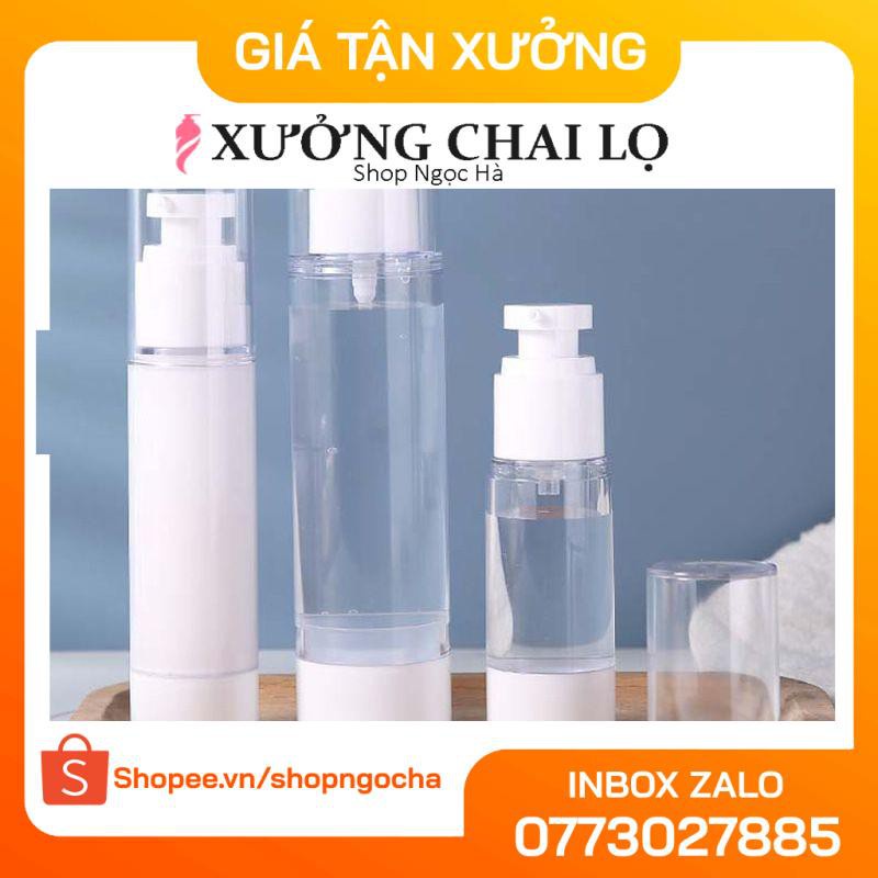 Chai Chiết Mĩ Phẩm ❤ GIÁ RẺ NHẤT ❤ Chai nhựa xịt giọt hút chân không 100ml chiết mỹ phẩm , phụ kiện du lịch