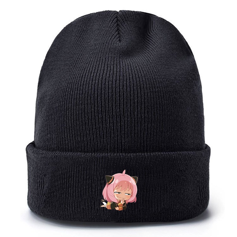 Mũ len in hình SPY x Family ver nằm gia đình điệp viên anime chibi dễ thương thời trang tiện lợi ấm áp nam nữ