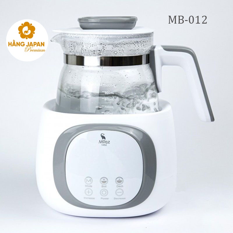 Ấm đun nước pha sữa Moaz Bebe MB002, MB012 - Bình đun nước đa năng pha trà, cà phê tiện lợi - BH 12 THÁNG