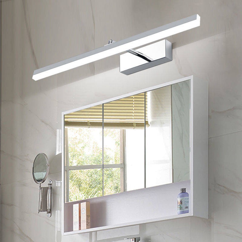 Phòng tắm, gương bấm miễn phí LED, đèn tủ, phòng tắm, ống kính ba màu, Bắc Âu,