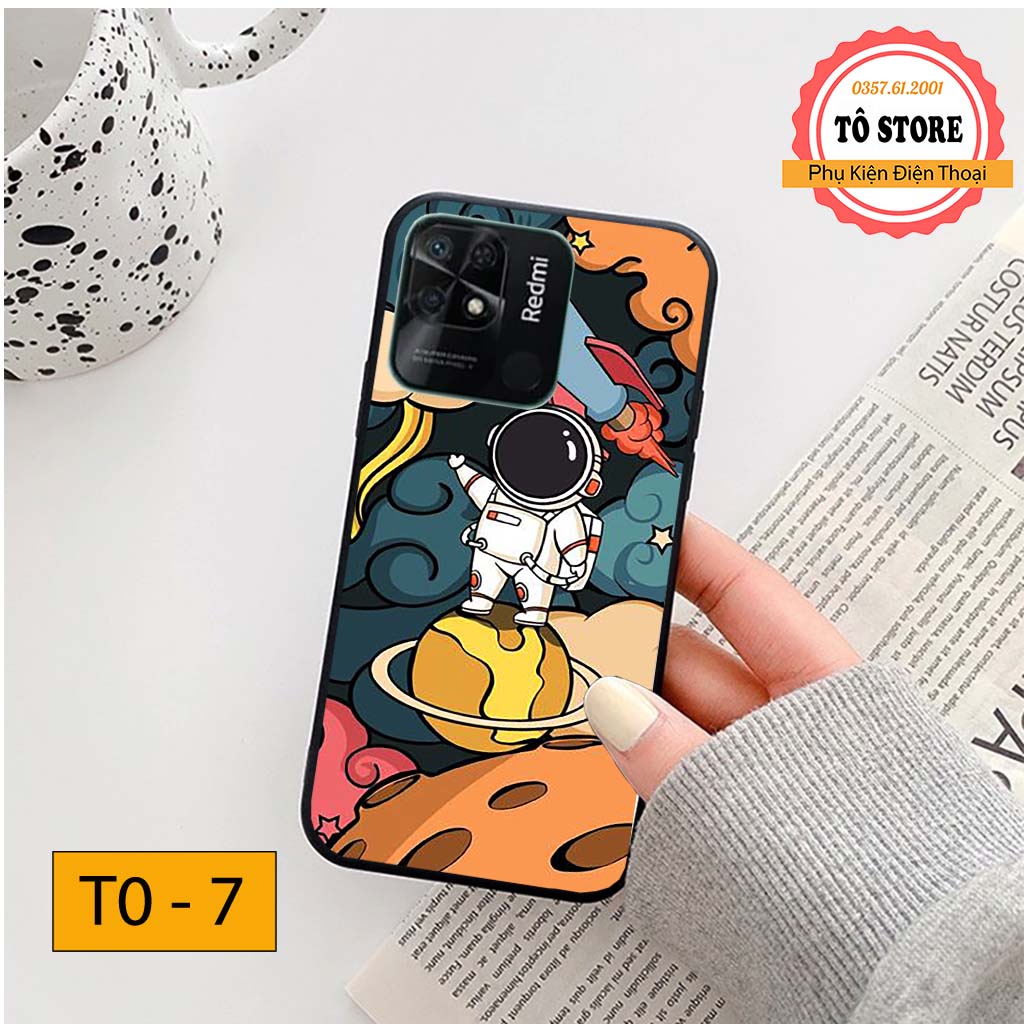 Ốp lưng Xiaomi Redmi 10C / Redmi 10A Phi hành gia vũ trụ ngân hà cá tính, trẻ trung, chất liệu in UV chống trầy xước