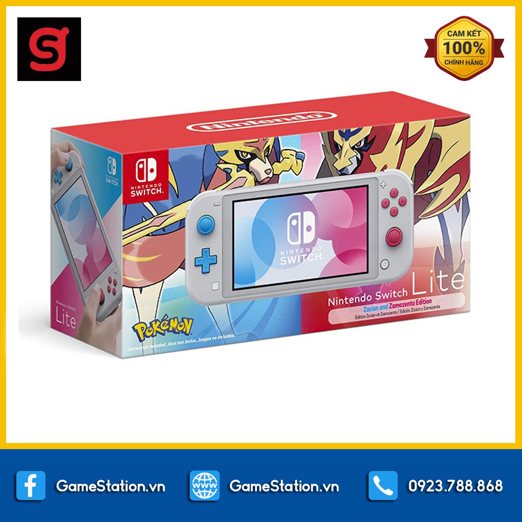 Máy Nintendo Switch Lite Pokemon Zacian & Zamazenta Edition