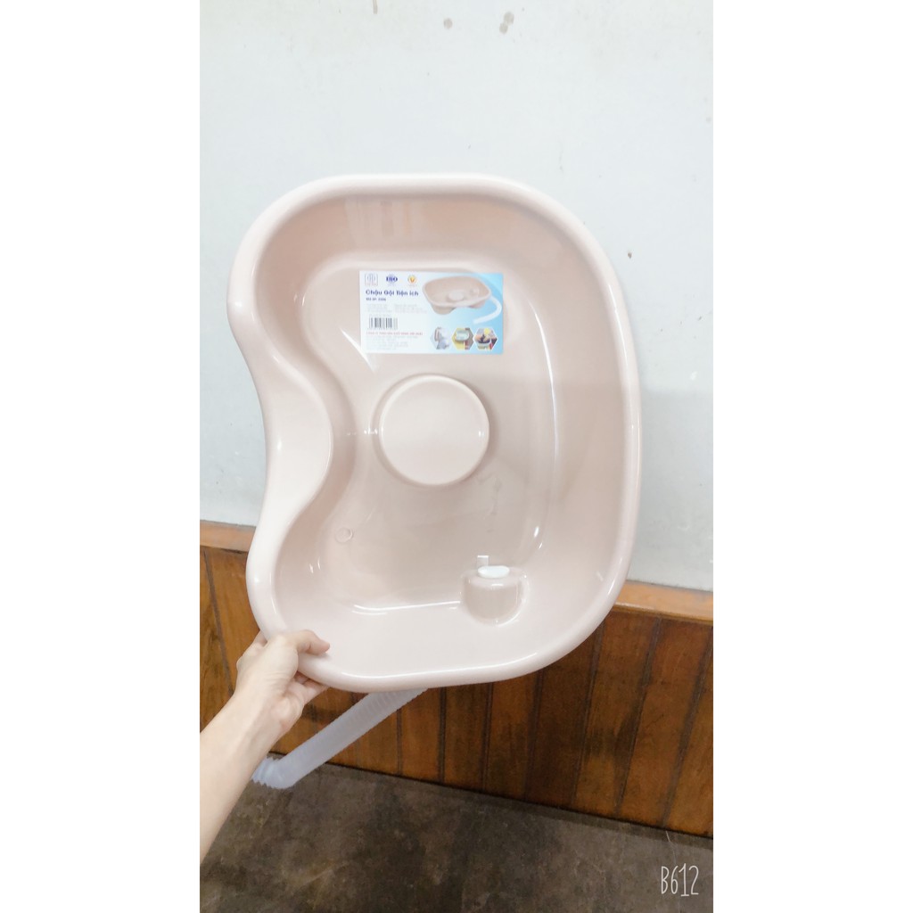 Chậu Gội Đầu Tại Nhà, Trên Giường Cho Người Già, Mẹ Bầu, Trẻ Em Tiện Lợi Mẫu Mới Nhựa Việt Nhật - MS2206