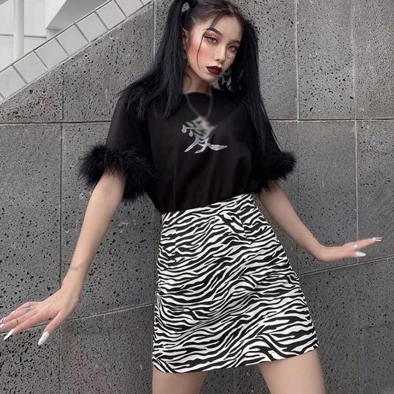 Chân Váy Nữ Lưng Cao Dáng Chữ A In Da Báo Phong Cách Hàn Quốc | BigBuy360 - bigbuy360.vn