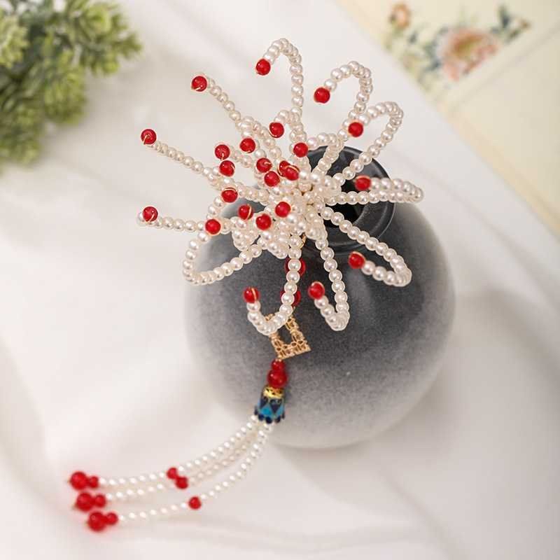 [Aishang Xinh Đẹp] Trâm Cài Tóc Chính Hãng [Bian Sahua] Phụ Kiện Hoa Bian Phong Cách Hanfu Cổ Điển Lắc Trâm Cài Tóc