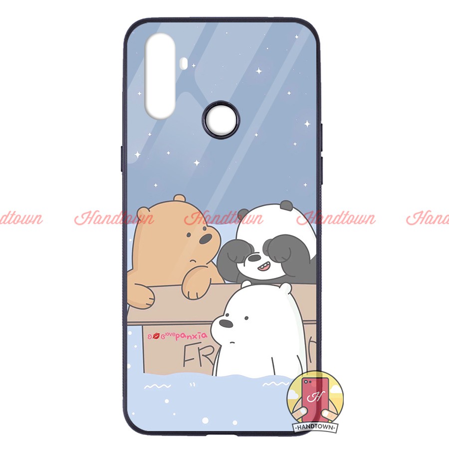 Ốp Lưng Realme C3 Mặt Kính Cường Lực In Hình Phần A