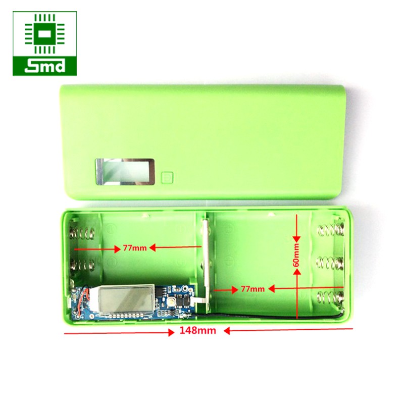 Box sạc dự phòng 5 cell LCD(Không kèm pin)