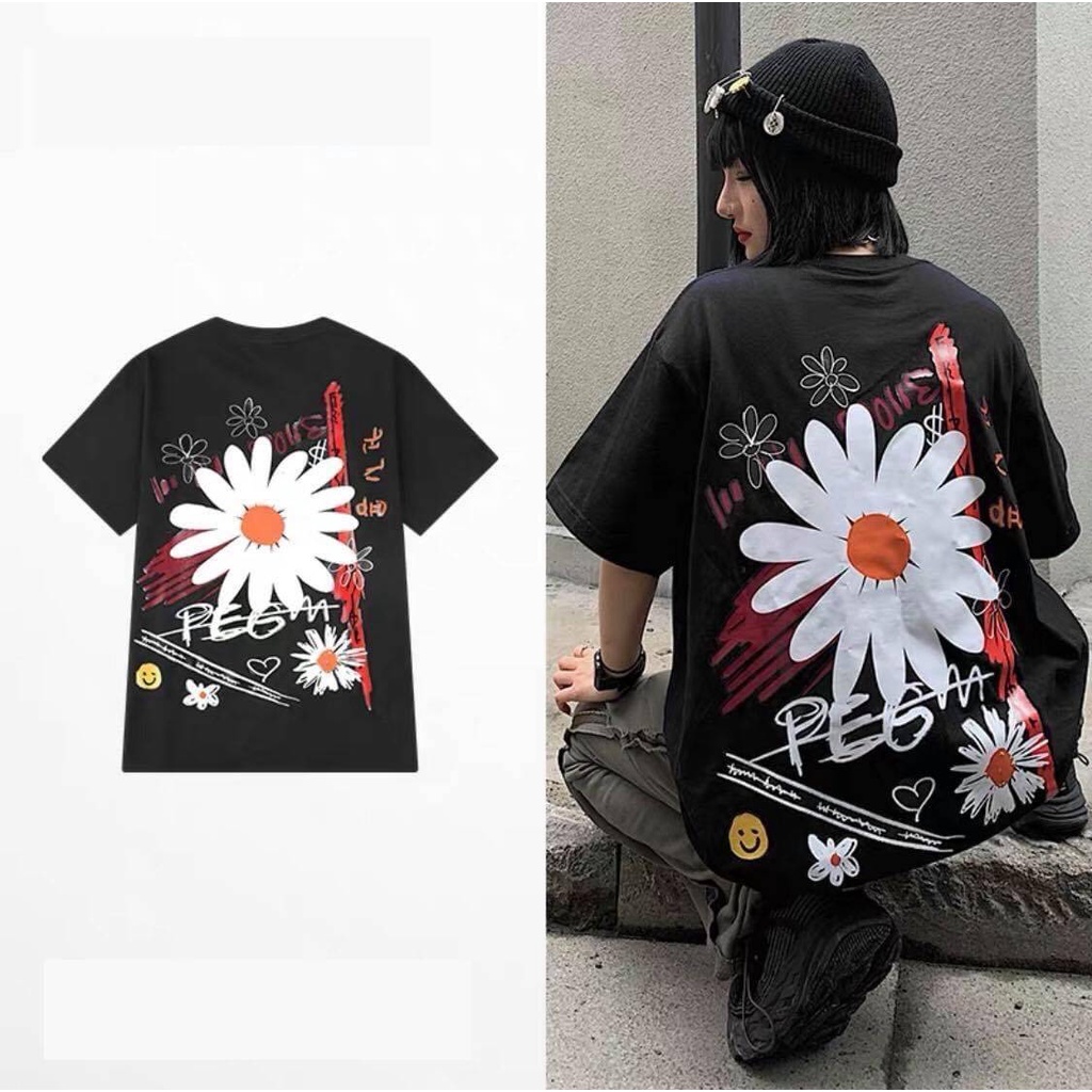 Áo thun unisex form rộng vải dày mịn cotton