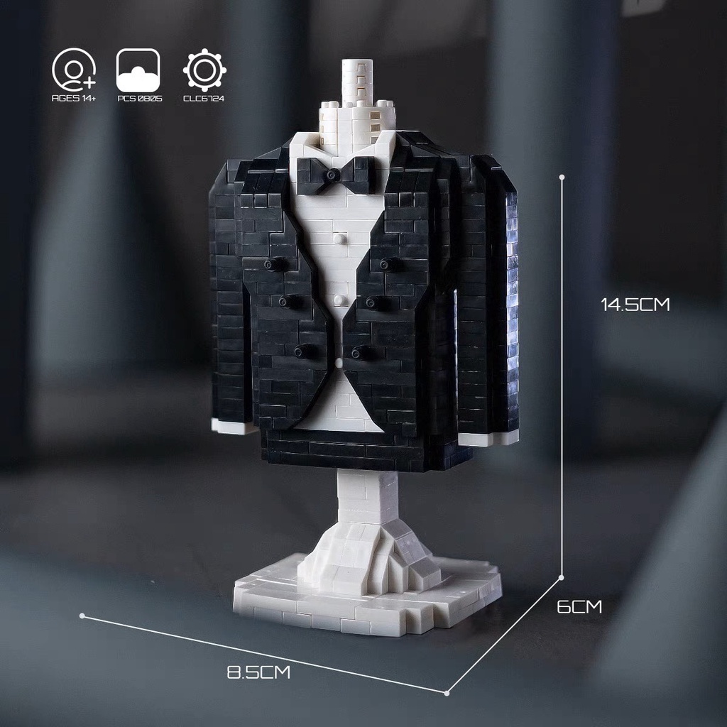 Đồ chơi xếp hình lắp ráp Váy cưới kèm đèn led phát sáng tặng người yêu siu xinh Nanoblocks