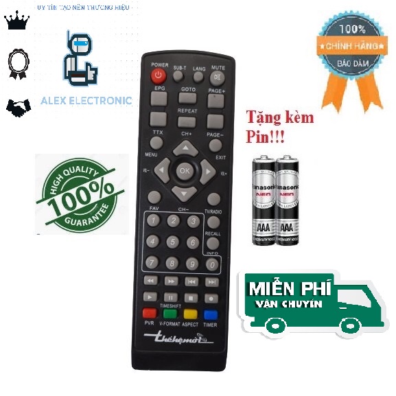 Điều khiển đầu kỹ thuật số Thế hệ mới- Hàng tốt-Điện tử Alex-Tặng kèm pin