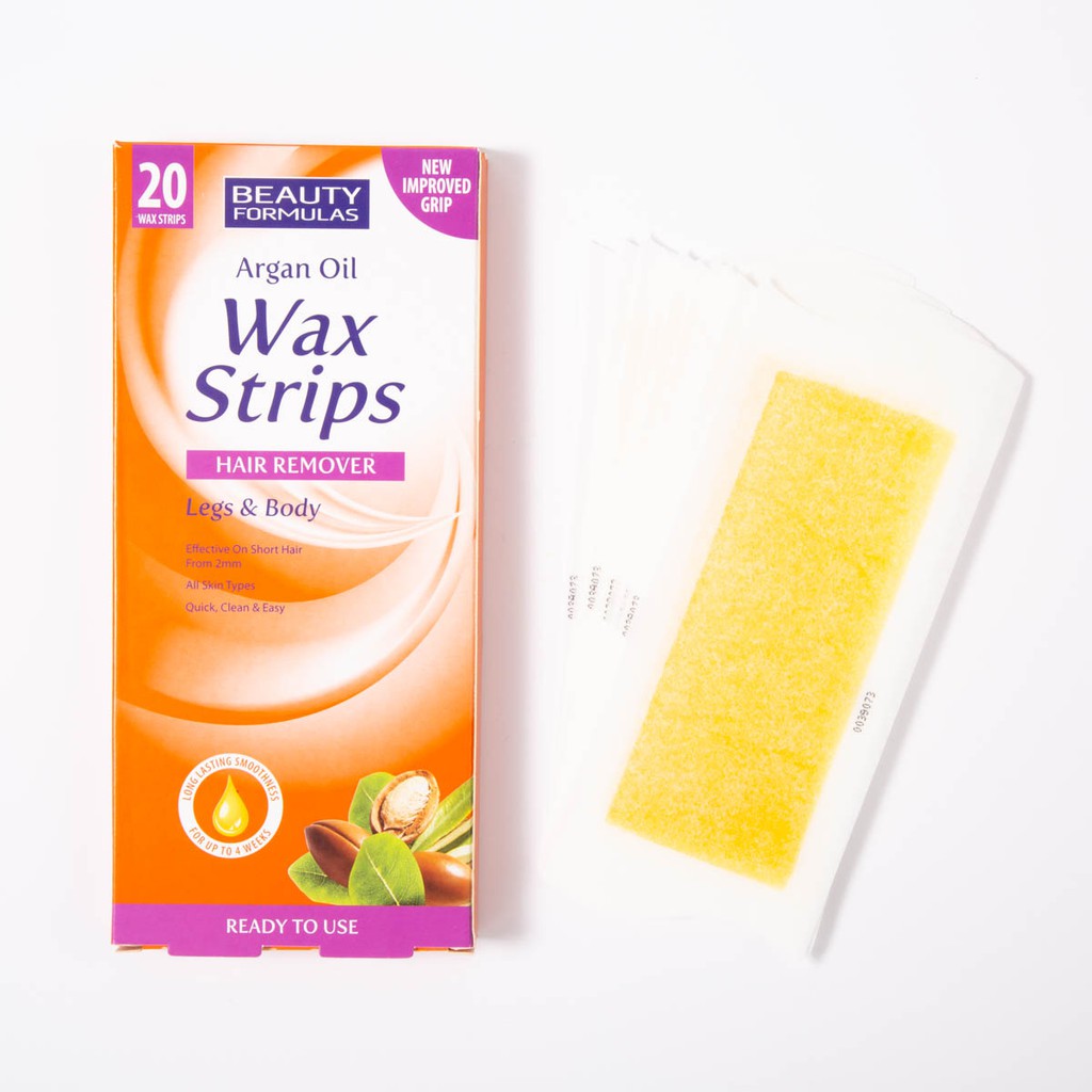 Miếng Dán Tẩy Lông Beauty Formulas Argan Oil Wax Strips Legs and Body | BigBuy360 - bigbuy360.vn
