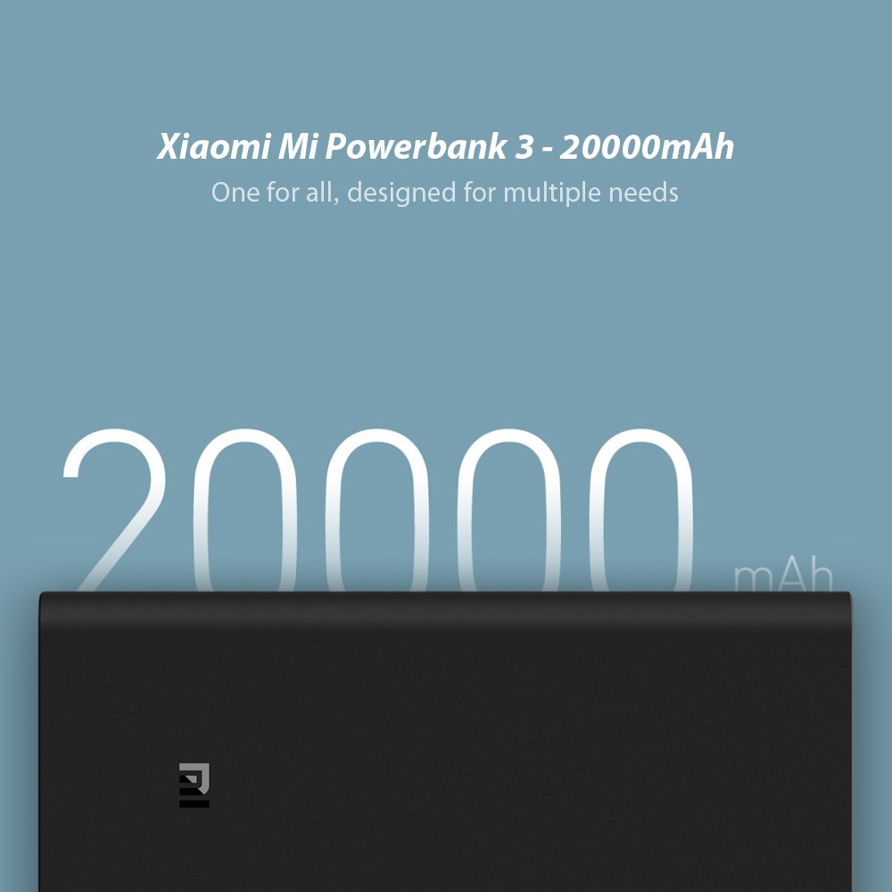 Pin sạc dự phòng Xiaomi 20000mAh 3 Pro/Đen (Black) (VXN4254GL)