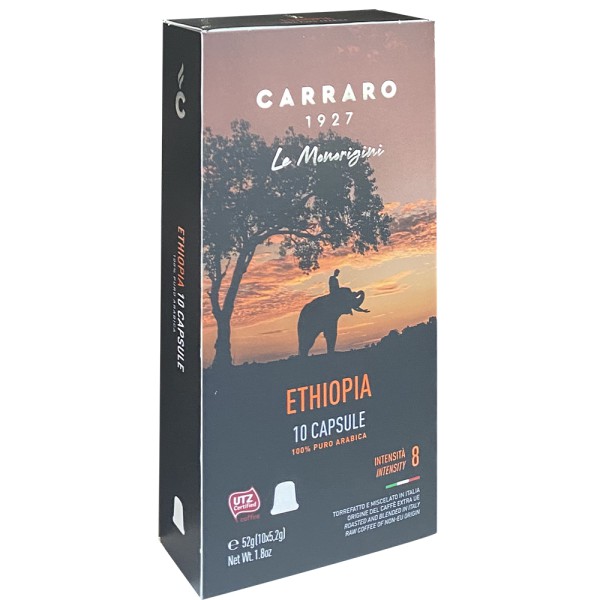 CÀ PHÊ VIÊN NÉN CARRARO SINGLE ORIGIN ETHIOPIA