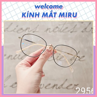 Gọng kính cận miru kim loại 2956 - gọng kính mắt nam nữ