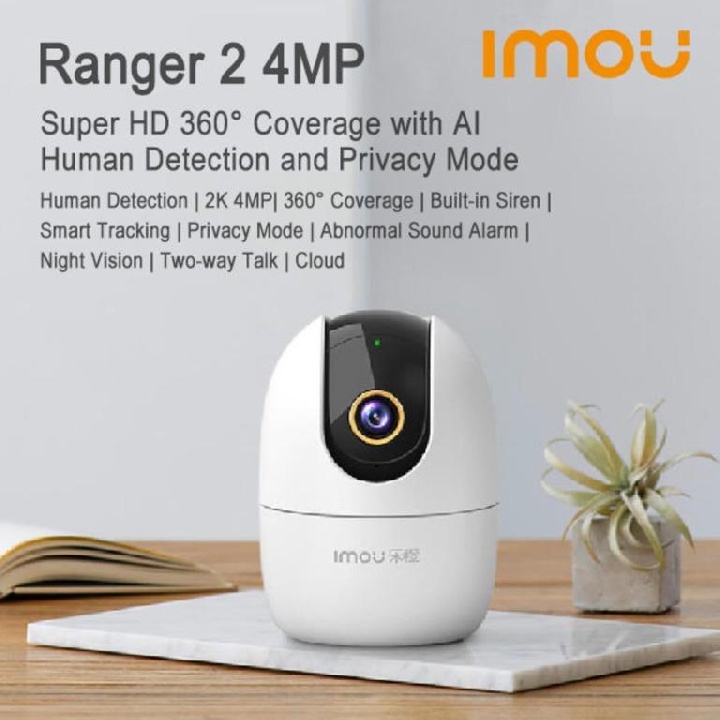 Camera WiFi 360 Độ IMOU RANGER 2 A42 4MP 2K QHD AI Phát Hiện Người - Bảo Hành Chính Hãng 2 Năm