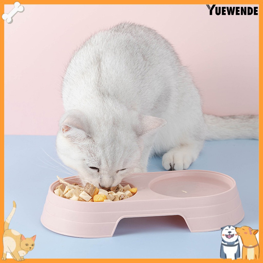 Tô đựng thức ăn thú cưng chất liệu PP màu trơn