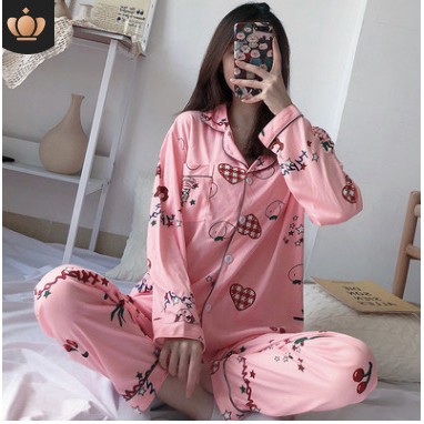 Bộ Pijama người lớn tơ sữa Quảng Châu - Huỳnh Yến