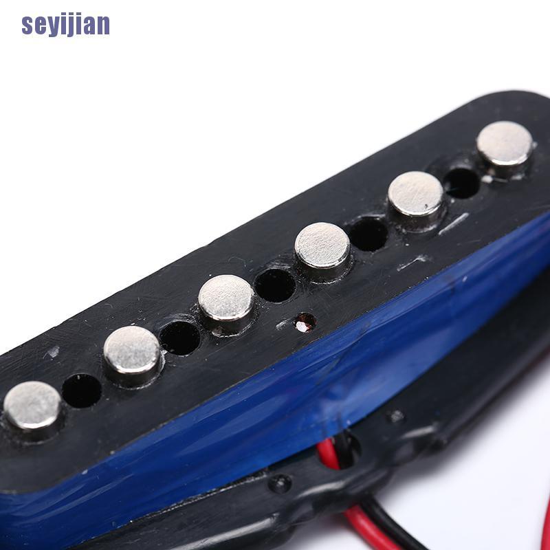 [SJ] 1pc Black Single Coil Sound Pickup for 6 Strings Electric Guitar Harmonious  YN